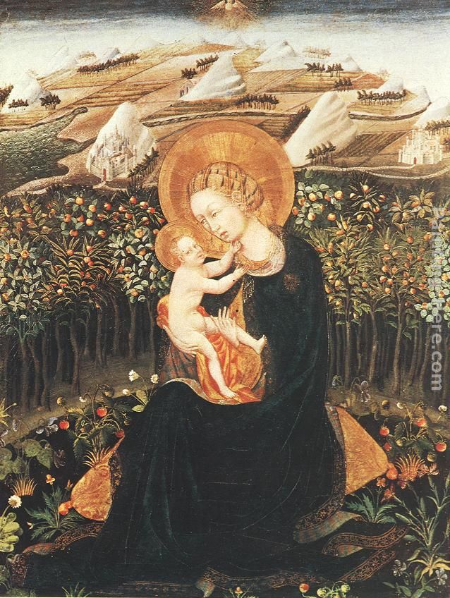 Madonna with the Child painting - Giovanni di Paolo Madonna with the Child art painting